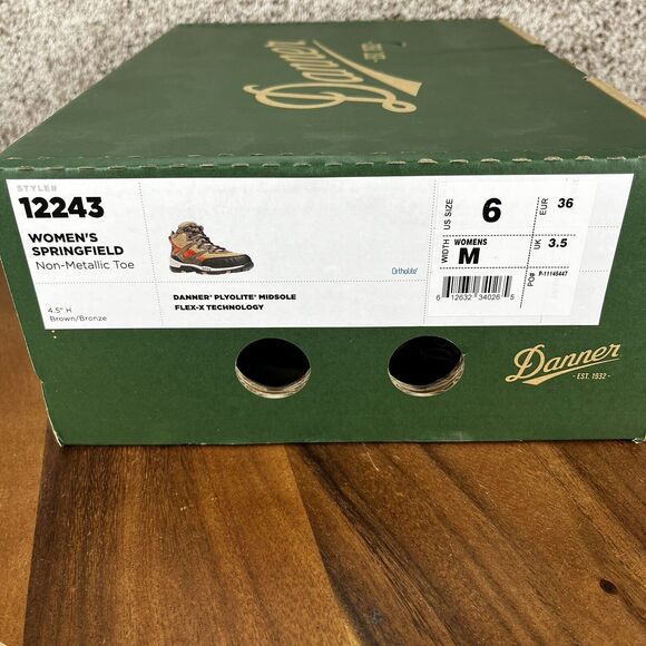 Danner Springfield Women's Size 6 Composite Toe Work Boot Shoes 12243 4.5 Inch - Picture 11 of 12